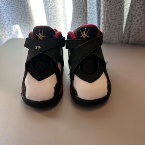 Jordan Kids Black and Red Sneakers